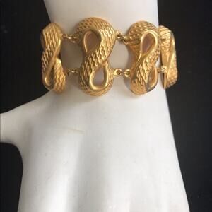 Vintage ROBERT LEE MORRIS BRACELET chain link figure 8